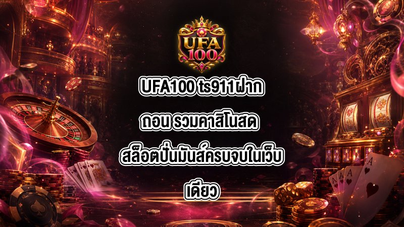 UFA100 ts911ฝากถอน